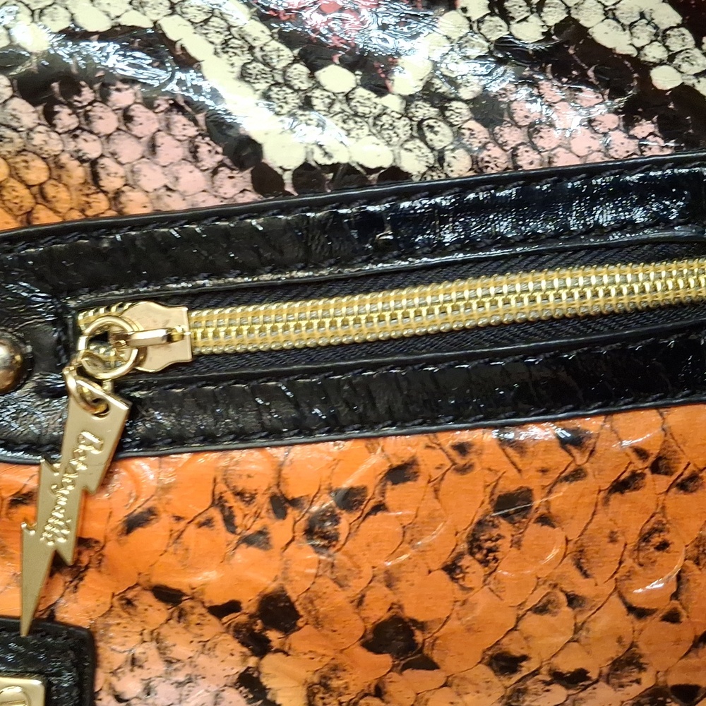 Betsey Johnson Betseyville Snakeskin Print Purse - Picture 2 of 7